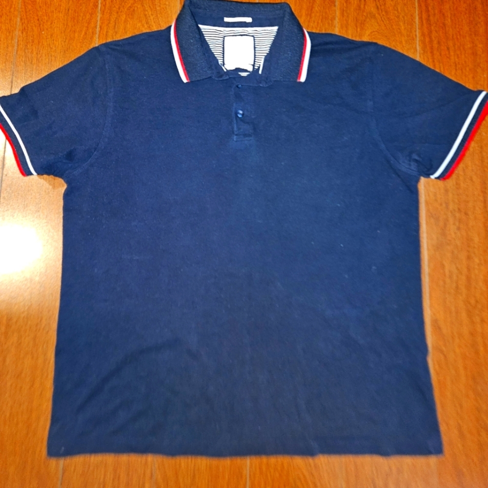 Denim & Flower Polo Shirt